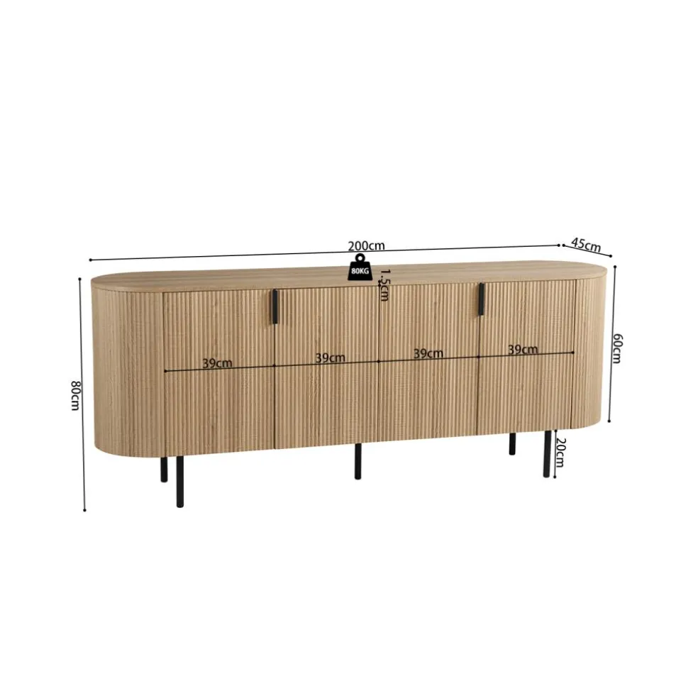 Dressoir PORTO B200 Decor Eik