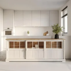 Dressoir TOLUCA Lariks/Old Teak met Glas B209