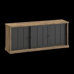 Dressoir TOLUCA Old teak/Zwart B209