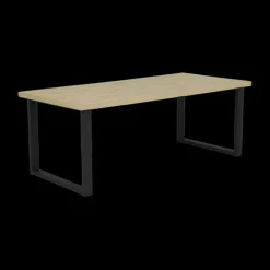 Eetkamer CASTELLO: Dressoir + Vitrinekast + Eettafel 180 + 4x Stoelen ALBA Plume