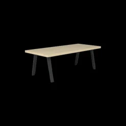 Eetkamer TEODOR: Dressoir + Vitrinekast + Eettafel ABBEY 230x100 + 4x stoelen INDIGO Mouse Grey