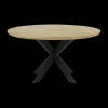 Eettafel BILLIE Ø120 Naturel Spinpoot