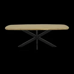 Eettafel BILLIE Deens Ovaal 220x110 Naturel Spinpoot