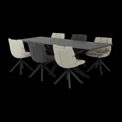 Eettafel BRISTOL Black Night 280x100