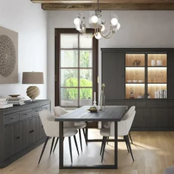 Eettafel CASTELLO Zwarte Eik 180x98