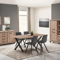 Eettafel DELPHINE Rechthoekig 220x95 X-Poot