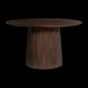 Eettafel DOMINGO Mango Donkerbruin Ø130