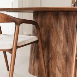 Eettafel DOMINGO Mango Lichtbruin 200x100