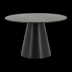 Eettafel FERMO Ø120 Fineer Zwart