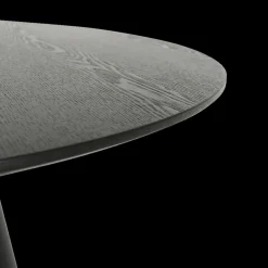 Eettafel FERMO Ø120 Fineer Zwart