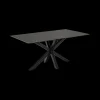 Eettafel FERRIS Glass/Keramiek Zwart