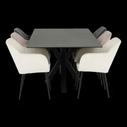 Eettafel FERRIS Keramiek Zwart 200x100