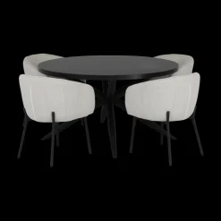 Eettafel FIONA Old Piano Ø130