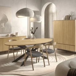 Eettafel FURANO Ovaal 220x110 Sterpoot