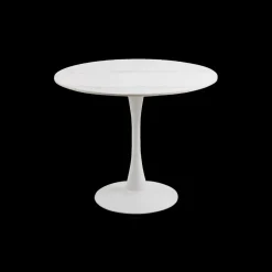 Eettafel GRANTHAM Keramiek Mat Wit Ø90cm