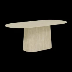 Eettafel KINGSTON Ovaal 200x100 Travertin Steen