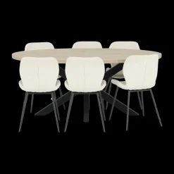 Eettafel KOLKATA Fresh Oak 250x128