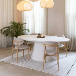 Eettafel KYTHIRA Ovaal 240x120 Microcement