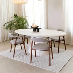 Eettafel KYTHIRA Ovaal 240x120 Microcement