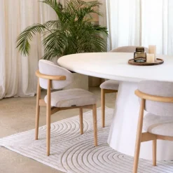 Eettafel KYTHIRA Ovaal 240x120 Microcement