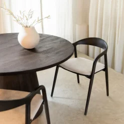 Eettafel MARANZA Ø130 Mangohout Bruin