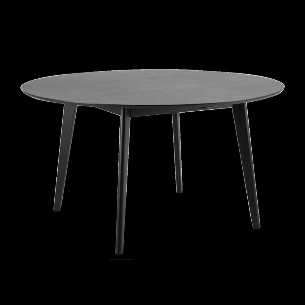 Eettafel MARIS Zwart Eikfineer Ø140cm