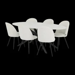 Eettafel MONET Ovaal Keramiek Wit 240x120