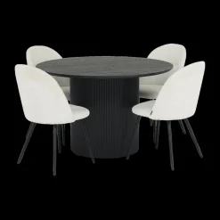 Eettafel PORTO Decor Donkerbruin Ø120