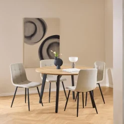 Eettafel TARIK Ø120 Decor Eik