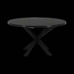Eettafel Verlengbaar SILVA Noir Ø140/Ø180
