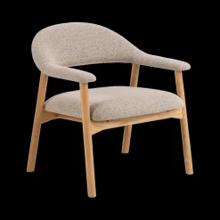Fauteuil COLETTE Monza Beige - Poot Eik