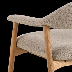 Fauteuil COLETTE Monza Beige - Poot Eik