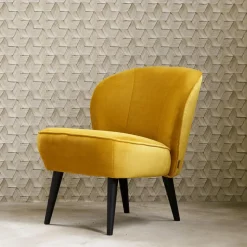 Fauteuil CORKSCREW Oker Velvet