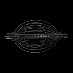 Fruitmand KARAS 2Niv. Metaal Zwart