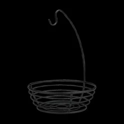 Fruitmand M/Bananenhouder Met. Zwart