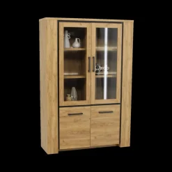 Glaskast ANTONIO French Oak B133