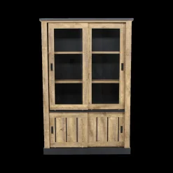 Glaskast KAMIEL Industrial Oak