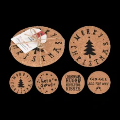 Glasonderzetter X-MAS Kurk