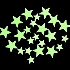 Glow in The Dark Stickers IN SPACE Ruimte Set van 24