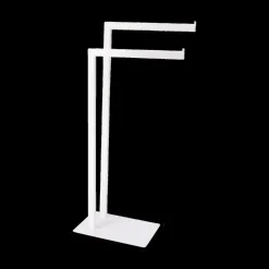 Handdoekhouder CARZO 2-Arm Met. Wit