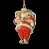 Hanger VINTAGE SANTA Kerstman Met. Multi