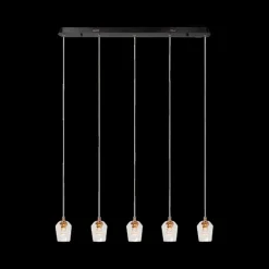Hanglamp BERLIANE 5Del. Lang Transparant