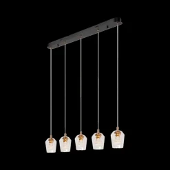 Hanglamp BERLIANE 5Del. Lang Transparant