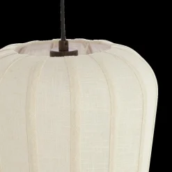 Hanglamp BIBURY Ø30 Bruin/Wit