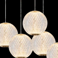 Hanglamp CINTRA Rond 5Del. Transparant