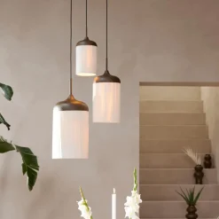 Hanglamp DANIA L Bruin/Crème