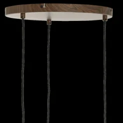 Hanglamp DANIALO 3Del. Bruin/Crème