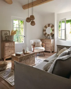 Hanglamp JILYS Rond 3Del. Naturel