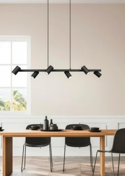 Hanglamp MARLEY 6-Delig Metaal Zwart