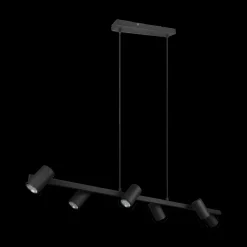 Hanglamp MARLEY 6-Delig Metaal Zwart